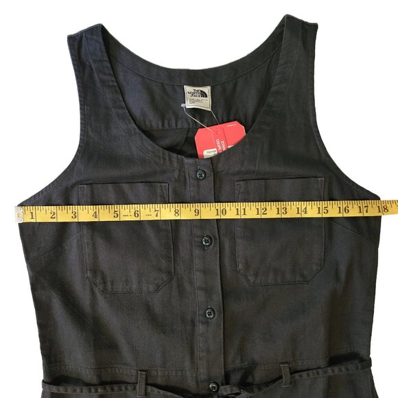 NWT THE NORTH FACE Weathered Black Button Down Sandy Shores Dress Size Small - Picture 5 of 11